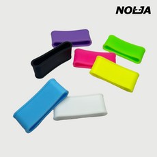 테니스 라켓 그립밴드 B타입 무광 / 고정 마감링 고무링, 화이트, 1개