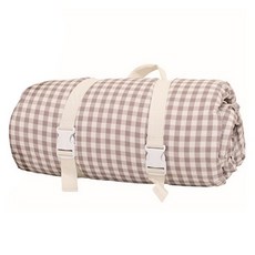 뮤토 코지 캠핑 이불 + 전용 파우치 세트, brown check, 1개