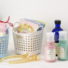 악세사리정리 목욕바구니 미니 작은 물빠짐 손잡이 바구니, 빠른배송