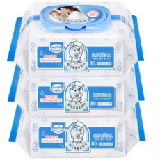 貝恩嬰兒保養柔濕巾80抽，超厚型，不含Paraben、MI、PG，寶寶清潔護膚首選, 80個裝, 3個