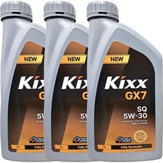 어바인 Kixx G1 가솔린 엔진오일 1L, 5W-30, 3개, 5w30