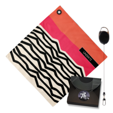 언더72 골프타올 릴와이어 클립형 세트 극세사 파크골프 겸용 선물용, 1세트, T25_캔버스오렌지