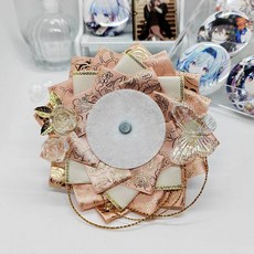 新款夏彦简约原创灰色无拖尾吧唧托吧唧托痛包diy底托, 香檳色（流光蝴蝶）, 1個