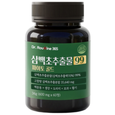 닥터루틴365 삼백초 추출물 99% 파이토골드, 1개, 60정
