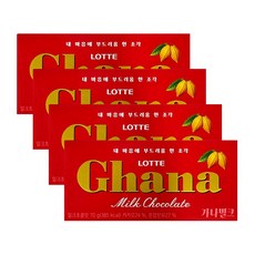 롯데 가나밀크, 70g, 4개