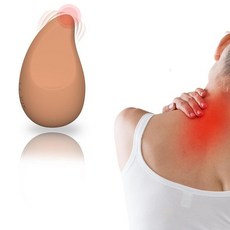 Fuigarry 어깨 목 및 등을 위한 휴대용 무선 마사지기 부드러운 충전식 방수 이완 근육 마사지 도구 - 통증 긴장 뻣뻣함 및 피로 진정용 - 브라운