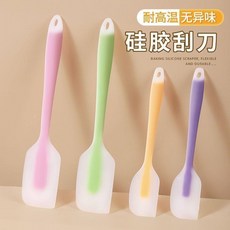 硅膠刮刀 耐高溫攪拌奶油蛋糕, 1個, 耐高溫/無異味 小號1個21cm 顔色隨