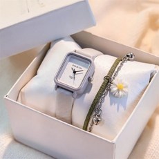 女士手錶 韓版風 簡約氣質 文藝復古 防水小錶盤 學生方形手錶 石英錶 靜音指針手錶