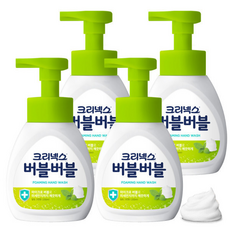 버블버블 핸드워시 힐링그린 용기 ., 4개, 250ml