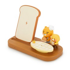 카카오프렌즈 2in1무선충전기 베이커리 라이언&춘식이 듀얼 무선거치대, 1개