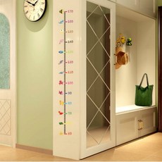 다플 패브릭 벽걸이 키재기 포스터 족자 유아 어린이 성장, daoll 꽃