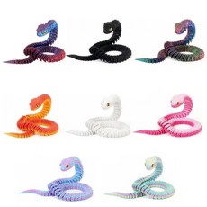 관절 뱀 3d 관절뱀 60CM 1+1 중복없음 자유관절 3D프린터 뱀 장난감 살모사 장난감 야광뱀