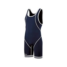 아식스 남성용 스냅 다운 레슬링 싱글렛 (카디널/화이트) 블랙_160119, 네이비/화이트