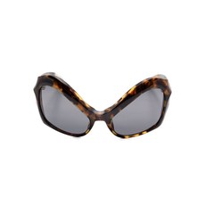 뮈글러 톨토이즈셸 패턴 캣아이 프레임 선글라스