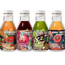 대화유통) 숙희해수 4가지맛 세트 (+헛개차 2개 증정), 60ml