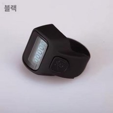 수영 핑거시계 방수 수영스톱워치 카운터 스톱워치 기록 측정기, 검은 색, 1개