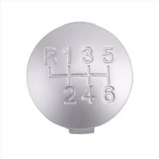 6 ALFA ROMEO 159 BRERA SPIDER 2005-2011 55344557 용 속도 무광택 기어 변속 손잡이 캡 커버 시프터 레버 케이스 커버 커버, 무광택 실버