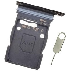 PHONSUN 삼성 갤럭시 S25 엣지 SM-S937U S937U1용 교체용 심 카드 트레이 - 스테인리스 스틸 이젝트 핀이 있는 미국 버전 (티타늄 제트 블랙), 블랙