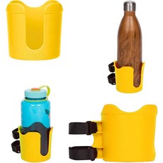 로보컵 플러스 (라이트 블루) 애드온 액세서리 XL 익스텐션 컵 홀더 더 큰 음료 용량 보트 골프 카트 워커 휠체어 및 작업에 적합. 미국산 (1개 포함), 옐로우