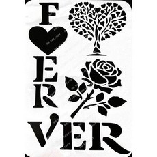 A40-0613 鏤空模板 蝶古巴特DIY 塗鴉繪畫模板, 1個