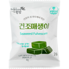 동결건조 건매생이 소포장 2 x 6봉 간편요리 국거리 죽 반찬용 국내산 소포장 해초 바다향, 6개, 2g