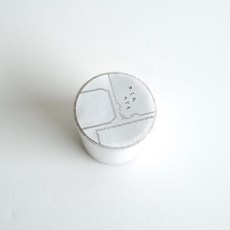 Yohaku 燙金捲狀標籤貼 留言貼, 1個