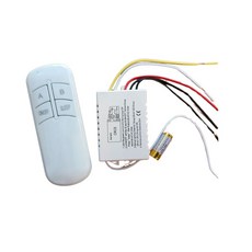 CRCS 智慧遙控燈具開關 無線電燈控制器 DIY多路分組控制, 1個, 燈具開關 智慧燈控二路