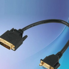 DVI 변환 젠더 케이블 20cm VGA RGB 15 F to DVI-I M, 1개, 1cm
