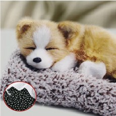 차량용 제습제 동물인형 웰시코기 소 자동차제습제 잠자는강아지인형, 1