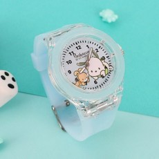 산리오 포차코 어린이 키즈 LED 바늘 캐릭터 손목시계