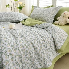 YOUPAN 자연풍 여름이불 베개 이불세트 이불+베개 커버 2P