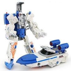 5in1 변형 로봇 경찰차 오토바이 우주선 오프로드 차 헬리콥터, 우주선 아이스 소울 헌터, 1개, 우주선 아이스 소울 헌터