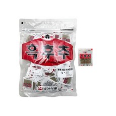 범아 뽀빠이 흑후추 1그램 2백개입, 200g, 1개