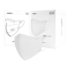 KF94 힐타임 브이핏 새부리형 마스크x50장, 화이트, 1개, 50매입