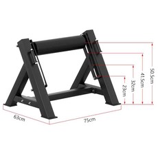 불가리아 스쿼트 머신 싱글레그 로마니안 헬스 기구, 블랙 고급형