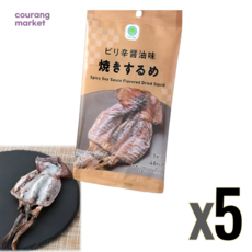 일본 패밀리마트 야키 스루메 매콤간장맛 구운오징어, 15g, 5개