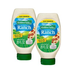 히든벨리 오리지널 랜치 샐러드 드레싱 앤 토핑 Hidden Valley Original Ranch, 591ml, 2개