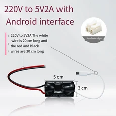 220V에서 5V 2A 무선 카메라 전원 변압기 가정용 모니터링 어댑터 TYPEC USB 공급 장치, 01 A