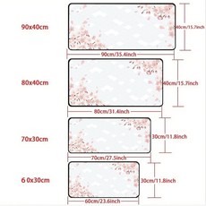 벚나무 게이밍 마우스패드 400X800X3MM, 1개, 화이트 벚꽃