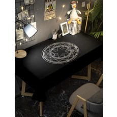 초대형 타로 테이블보 카드 사주 깔개 보드게임 식탁보 스프레드천 점성술 얼룩 방지 맞춤 제작 가능 식탁 덮개, 밀크 화이트, 160x200cm 120x160cm 책상 적합