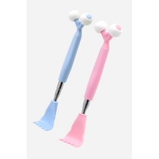 효자손 기능 포함 괄사 마사지 롤러, 핑크