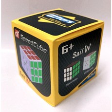 魔術方塊3x3x3魔方3階競速神器，黑/白底可選，SPEED競賽專用, 1個, 魔術方塊【紙盒裝】