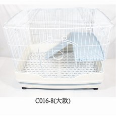 優旺寵物 貼心寵兒 豪華精緻雙層跳板寵物籠 貓籠 兔籠 龍貓籠, 1個, C016-8大款 81長X54寬X68高,粉紅色