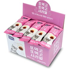 테비토퍼 고양이 또먹고또먹고 시리얼 스낵, 혼합맛(참치/게살), 20g, 30개
