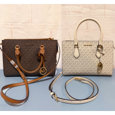 마이클코어스 쉴라 미디움 로고 캔버스 사첼백