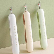 穿針拆線器 雙頭設計 縫紉工具, 1個, 兩用穿引線器,綠色,1個