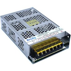 아르시티 5V 12V 24V 출력 스위칭 전원 공급 장치 조절 가능 비디오 멀티 게임기 콘솔 칵테일 CCTV 컴퓨터 DIY 수평형 신제품 +5V8A +12V8A +24V3A, A, 1개