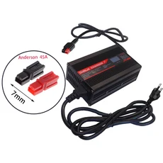 7S 25.9V 리튬 배터리용 29.4V 10A 스마트 충전기 LED 표시기 내화성 쉘 과전류전압단락 보호, 01 US-110V, 01 Anderson 45A