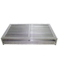 米可多 寵物精品 2尺*1.5尺 不銹鋼狗便盆, 白鐵, 1個