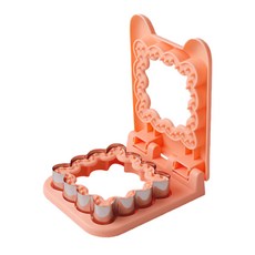 레이스 샌드위치 토스트 소풍 간식만들기 메이커 식빵 틀 포켓 핑크 N572, 단품, 단품